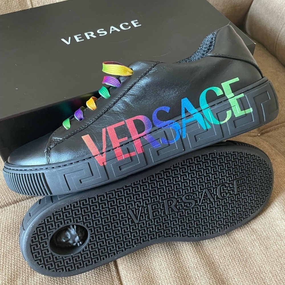 Versace Leather Sneakers - Picture 8 of 12